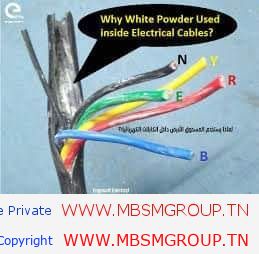 لماذا يوضع مسحوق أبيض داخل كابلات الكهرباء | MBSMGROUP